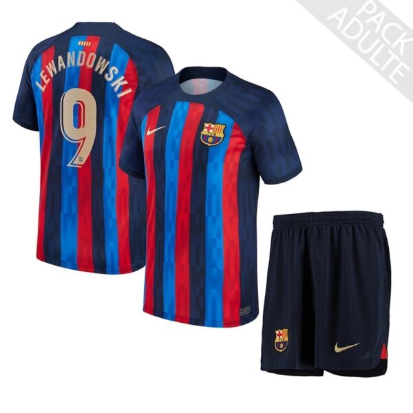 PACK FC BARCELONE DOMICILE LEWANDOWSKI ADULTE 2022-2023