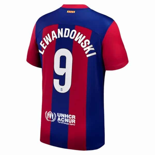 MAILLOT FC BARCELONE DOMICILE LEWANDOWSKI 2023-2024