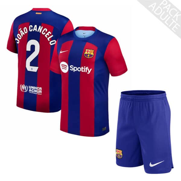 PACK FC BARCELONE DOMICILE JOAO CANCELO ADULTE 2023-2024