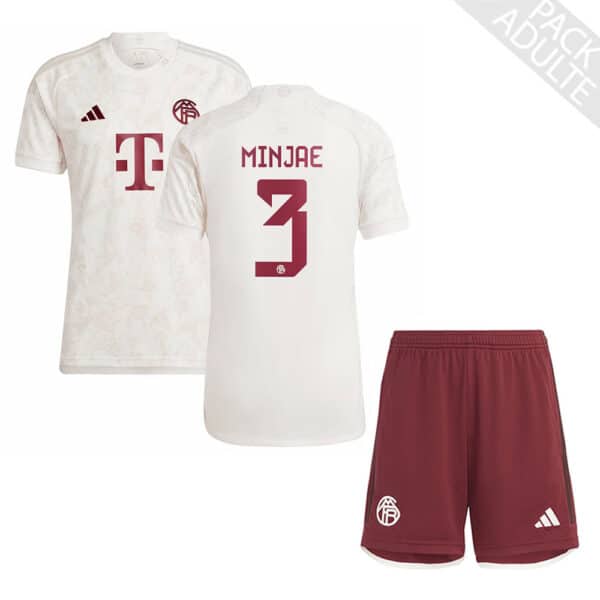 PACK BAYERN MUNICH THIRD MINJAE ADULTE 2023-2024