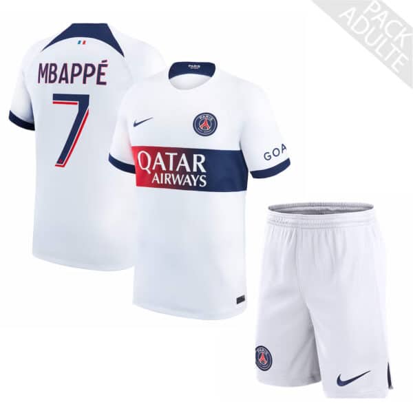 PACK PSG EXTERIEUR MBAPPE ADULTE 2023-2024