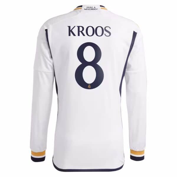 MAILLOT REAL MADRID DOMICILE MANCHES LONGUES KROOS 2023-2024