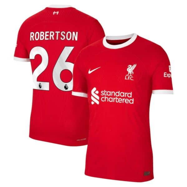 MAILLOT LIVERPOOL DOMICILE ROBERTSON VERSION VAPOR MATCH 2023-2024