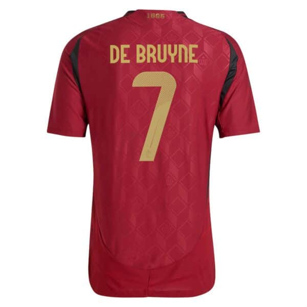 MAILLOT BELGIQUE DOMICILE HEAT RDY AUTHENTIQUE DE BRUYNE SAISON 2024-2025