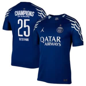 MAILLOT PSG 4TH 1 ETOILE FLOCAGE CHAMPION SAISON 2024-2025