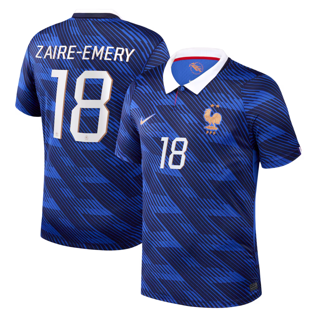 MAILLOT FRANCE DOMICILE ZAIRE-EMERY 2026-2027 MAILLOT FRANCE DOMICILE ZAIRE-EMERY 2026-2027
