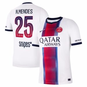 MAILLOT PSG EXTERIEUR NUNO MENDES 2026-2027 MAILLOT PSG EXTERIEUR NUNO MENDES 2026-2027